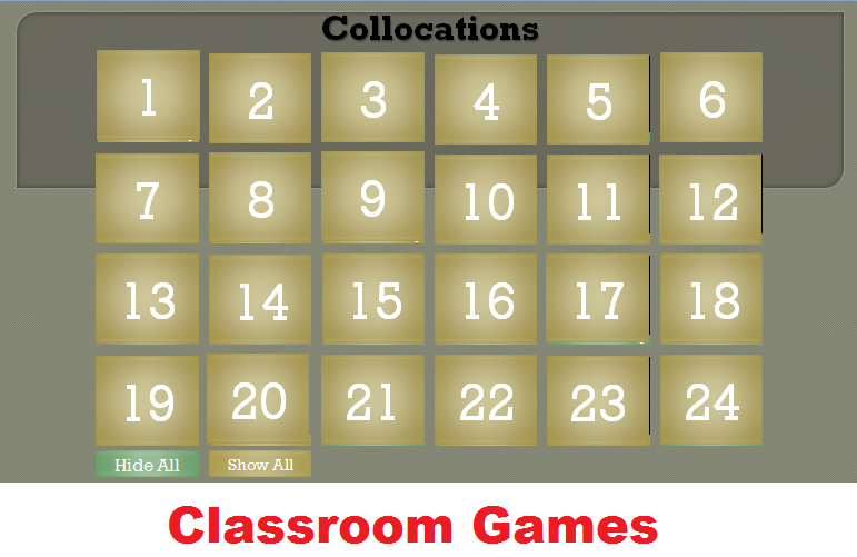 Effective Classroom Games For ESL/EFL Teachers: Concentration