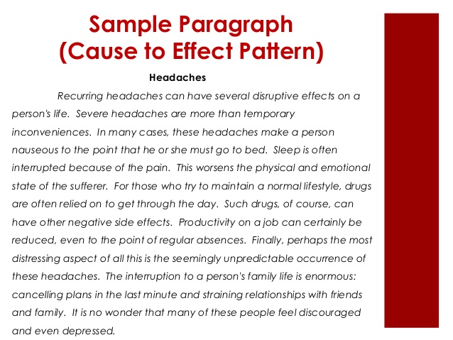 cause and effect 5 paragraph essay examples