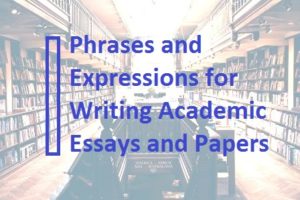 academic phrases for writing research papers