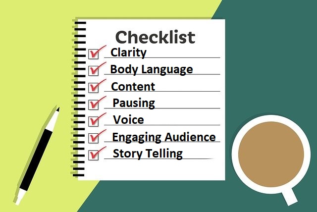 A Teacher's Checklist For Evaluating Students' Public Speaking Skills
