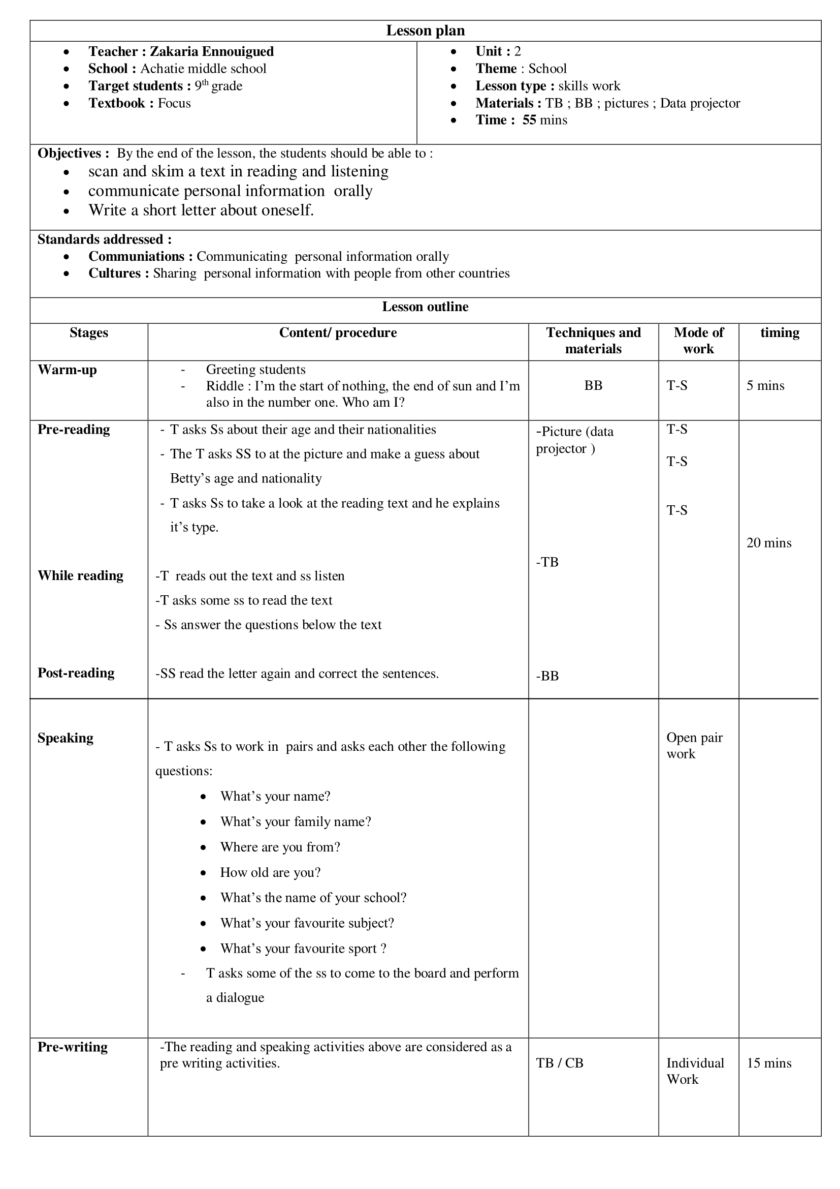 Lesson plan-Study Skills - Teachingutopians